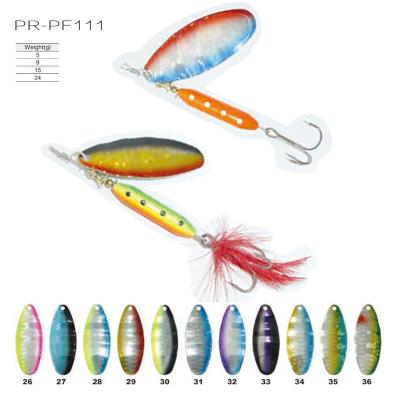 China PR-PF111 Colorful Metal Carp Bait Spinner Fishing Lure for sale