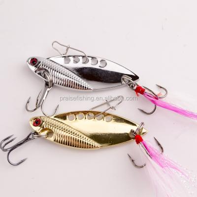 China Easy To Vibration 10g/16g/23g Attractive Bass Spoon Flying Fish Lure Bass VIB Bait VIB Metal Lures for sale