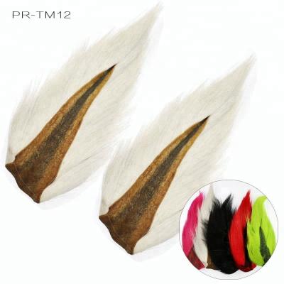 China Multi color fly tying deer tail deer fur fly bait material bucktail PR-TM12 for sale