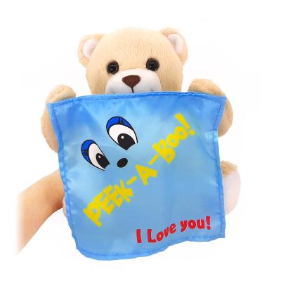 China Peek Belly Bear Press Boo Plush Bear Toy for sale