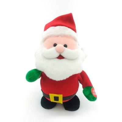 China Santa Whistling Walking Plush Toy Santa for sale