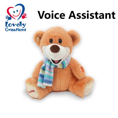 China Custom Gift Customized Sweet Voice Talking Smart Electronic Repeat Animal Education Stuffed Animals Recordable Plush Teddy Bear Toys for sale