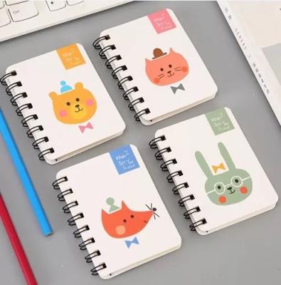 China Mini Stationery Supplier Cute Korean Mini Spiral Notebook for sale