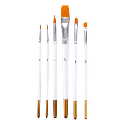 China Multifunctional Artist Nylon Paint Brushes 6pcs Painting and Drawing Set for Painting Watercolor with Fineliner for sale