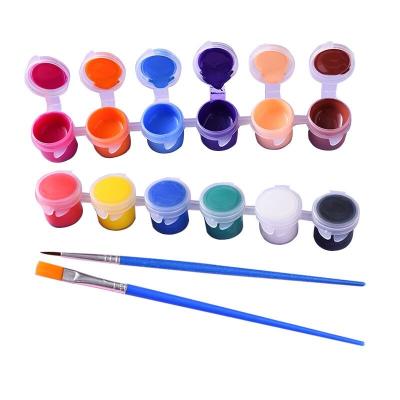 China Painting and drawing 2ml/3ml/5ml 6jars 8jars or 12 jars acrylic paints for kids DIY painting and drawing for sale