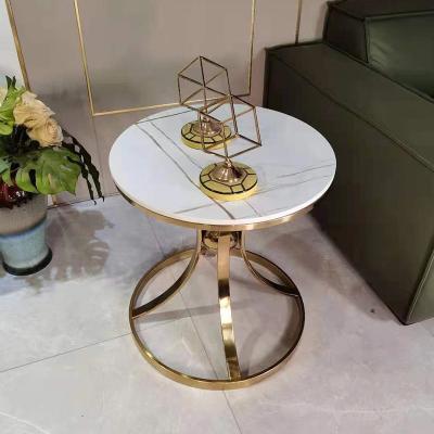 China Small Modern Simple Modern Living Room Stainless Steel Side Tables Nordic Side Table Round Table Small for sale