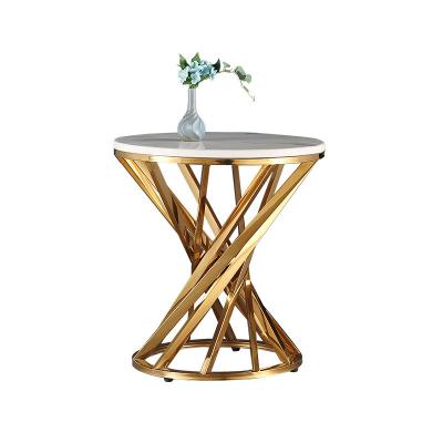 China Modern Modern Metal Cafe Frame Gold Side Table For Living Room Home Nordic Metal Furniture Side Table for sale