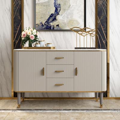 China New Design Modern Chinese White Console Cabinet Modern Luxury Sideboard Living Room Furniture Sideboard for sale