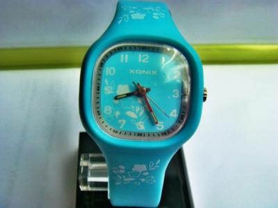 China Dark Blue Kids Analog Watch Japan Movement For Girls Gift for sale