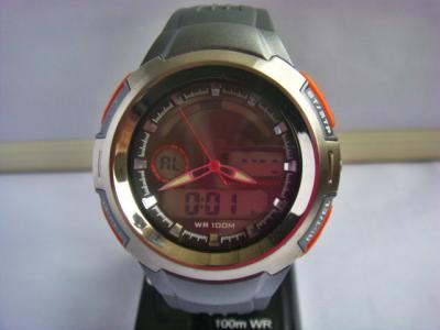 China Plastic Mens Analog-Digital Watches / Quartz Ana-Digital Watch for sale