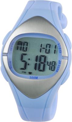 China Blue LCD Calorie Counter Heart Rate Monitor Watches For Women for sale