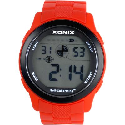 China Round Computer Calibrating Quartz Digital Watches For Men for sale