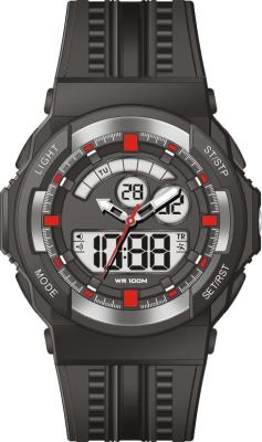 China Big Face Analog Digital Watches 100m Water Resistant Shock Proof for sale