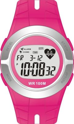 China Men’s Heart Rate Monitor Watches Women Round Sporty Watches With Calories Calculation 10atm Water Proof for sale