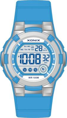 Chine Montres sportives rondes de quartz d'affichage à cristaux liquides Digital pour la preuve de l'eau de garçon et de fille 10atm à vendre