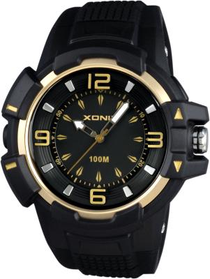 China 10ATM Gents sports watches analog styles silicon with IP gold bezel for sale