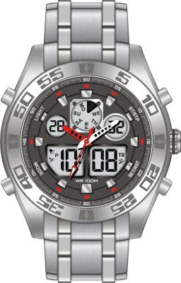 China Stainless Steel Analog Digital Watches Alarm / Chronograph Function 100m Water Resistant My for sale