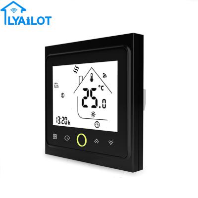 China 2019 High Quality Easy Installation WIFI Smart Black Smart Automation Switch Digital Thermostat For Home Hotel Factory for sale