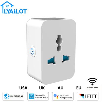 China 10A 15A socket easy multi-function wifi switch BT wifi Tuya smart installation universal socket for sale