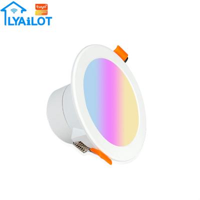 China Save 3/4/5 inch cob downlight tuya energy wifi downlight smart led home spotlight for sale