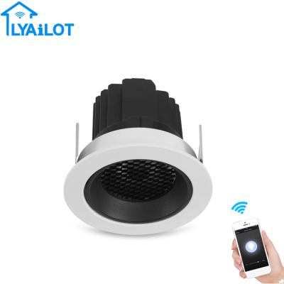 China Remote control APP mobile timer program 12W dimming and colorful shop/home smart wifi lighting ceiling light tuya wifi projector for sale