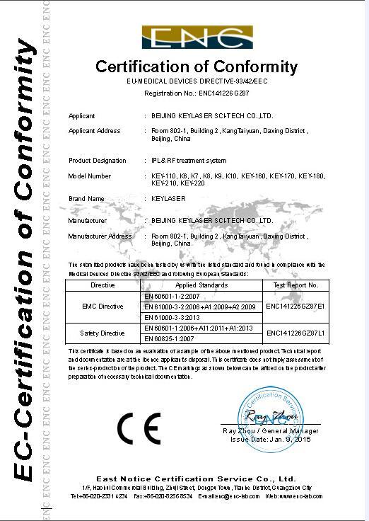 CE - Beijing KEYLASER Sci-Tech Co., Ltd.