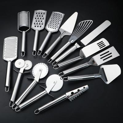 China Sustainable Stainless Steel Kitchen Utensils Tools Pizza Tools Slicer Grid Peelers Kitchen Tableware for sale