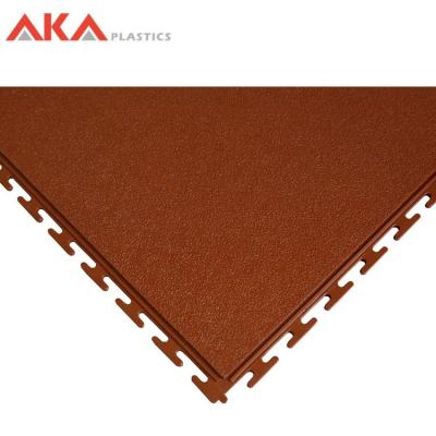 China For Commercial Invisible Interlocking Click PVC Vinyl Leather Flooring for sale