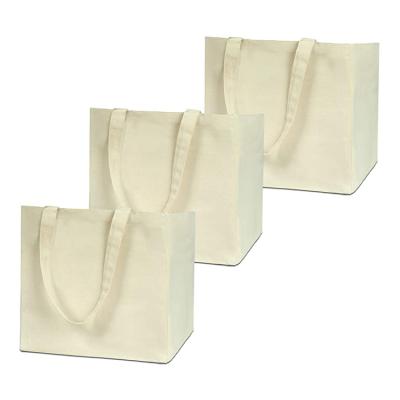 China Recyclable Wholesale Custom Logo Size Cotton Canvas Reusable Recycled Shopping Bag for sale