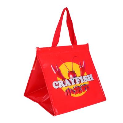 China China Custom Cooler Eco Friendly Thermal Lunch Cooler Bag Eco Insulated Cheap Recycled Foldable Cooler Manufacturer for sale