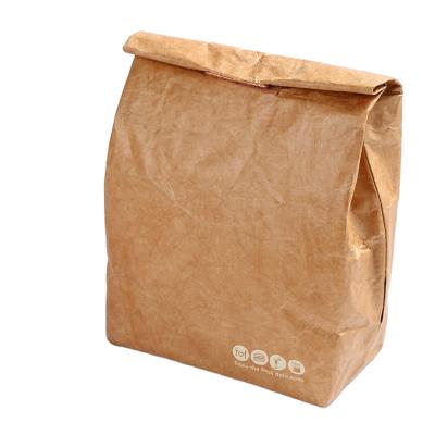 China Wholesale Reusable Washable Waterproof Insulated Tyvek Lunch Bag Food Delivery Picnic Cooler Paper Insulated Bag for sale