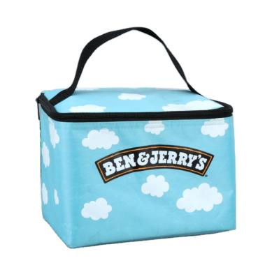 China Custom Reusable Bag Grocery Delivery Food Packaging Logo Thermal Insulated Shopping Bag Cooler Bag for sale