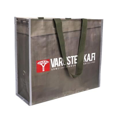 China Recyclable PP Woven Handled Wine Shopping Bag Tote Wholesale Custom Logo Eco Friendly Wine Bag for sale