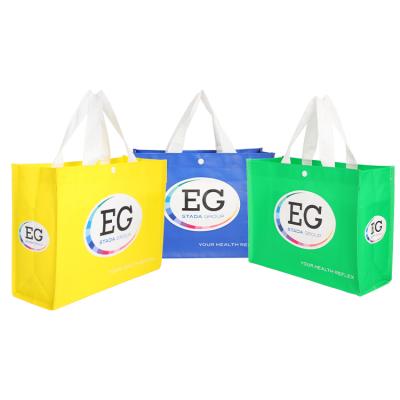 China High Quality Woven Reusable Cloth Eco Large Tote Grocer Factory Supply Good Price PP Woven Bag Shopping Bag Bag Factory for sale