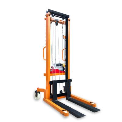 China Bargain Fashion Full Hydraulic Manual Forklift Pallet Stacker Electric Truck Rack Top for sale