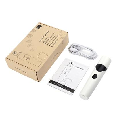 China Amazon Hot Selling Viable Portable Electric Nail Grinder Painless Grooming Trimmer USB Electric Rechargeable Pet Nail Grinder for sale