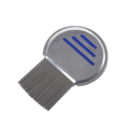 China Wholesale Stocked Stainless Steel Kids Hair Terminator Lice Comb Nit Free Density Rid Super Teeth Remove Nits Comb for sale