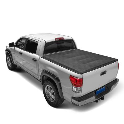 China Vietnam Foldable Composite Soft Vinyl Triple Tonneau Cover For Pick Truck for sale