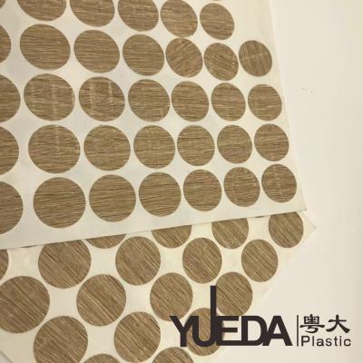 China Water Resistance PVC Screw Cap Stickers Furniture Stickers To Cover Screws for sale