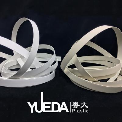 China High End Furniture Edge Banding Skin Feeling Iceberg White PVC Edge Banding for sale