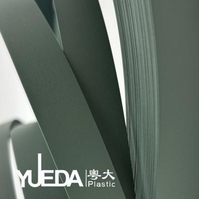 China Unique Dark Green Textured Furniture Edgebanding Shelf Edge Tape Dirt Resistance for sale