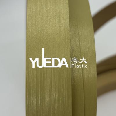 China Elegant 2mm Pvc Edge Banding Combined With Unique Tassel Brushed Texture for sale