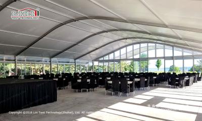 China LIRI Large Professional Arc Tents for Event Outdoor with Glass Wall for sale