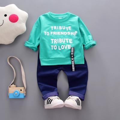 China 2018 Autumn Baby Clothes Baby Boy Casual Long Sleeve Sets 2 Piece Children's Cartoon Clothes Suits Baby Costume for sale