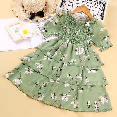 China 2022 New Designs Viable Girls Dress Western Style Flower Princess Dress for sale