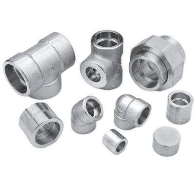 China 90 degree elbow stainless steel ss316 b16.11 stainless steel socket fitting welding forged fittings for sale