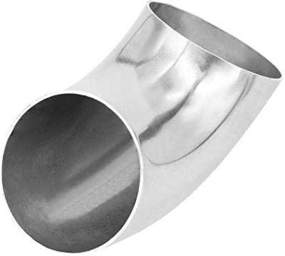 China Polished Stainless Outside Long Elbow Radius Food Grade Elbow Food Grade LR Sanitary 90stainless Steel Sanitary Con Diametro De 90mm 90mm for sale