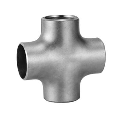 China SCH 304L TP316L Stainless Steel Seamless Pipe Fitting Low Price Good Quality Fittings Butt Welded 316 Stainless Steel Cross for sale