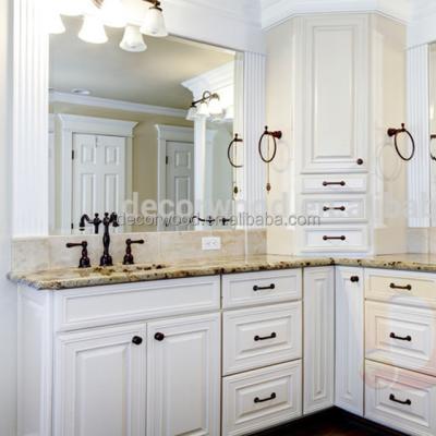 China Custom Beautiful Elegant Bathroom Furniture Bathroom Cabinet Price for sale