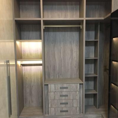 China (Size) large design wardrobe adjustable solid wood cabinet for bedroom for sale